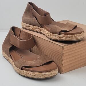 Pedro Garcia Jaida Rope Suede Sandal Sz 39.5 (9) Retail $580